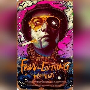 Fear and Loathing in Las Vegas Movie Aluminum Decorative Sign
